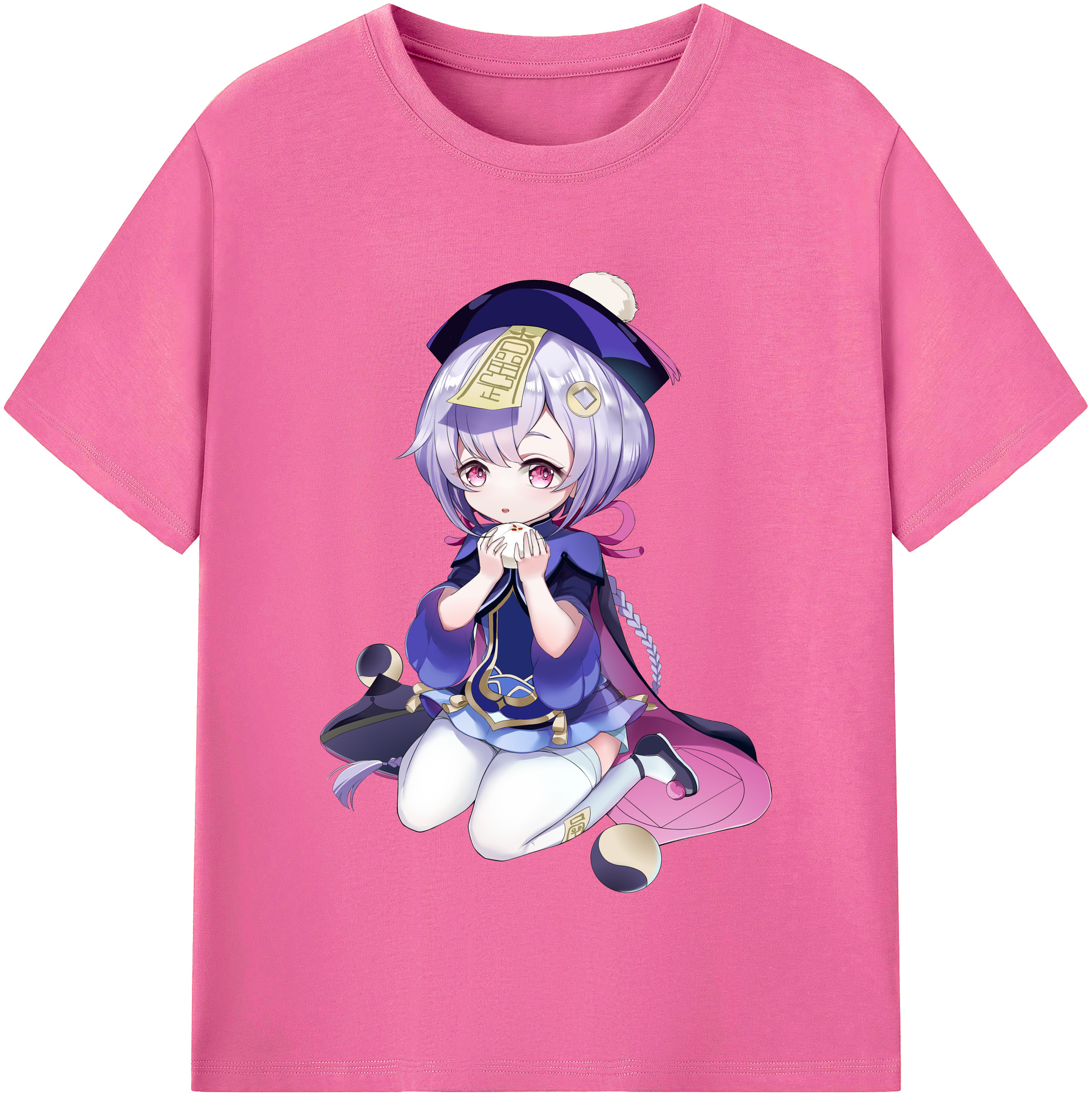 げんし神 七七 なな  genshin Nana レディースカジュアルプリントTシャツ（綿100％）
